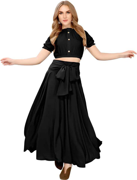 Women's Stylish Top & Long Skirt Set